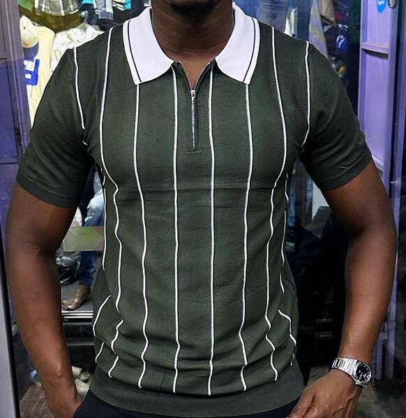 Polo à Rayures Homme