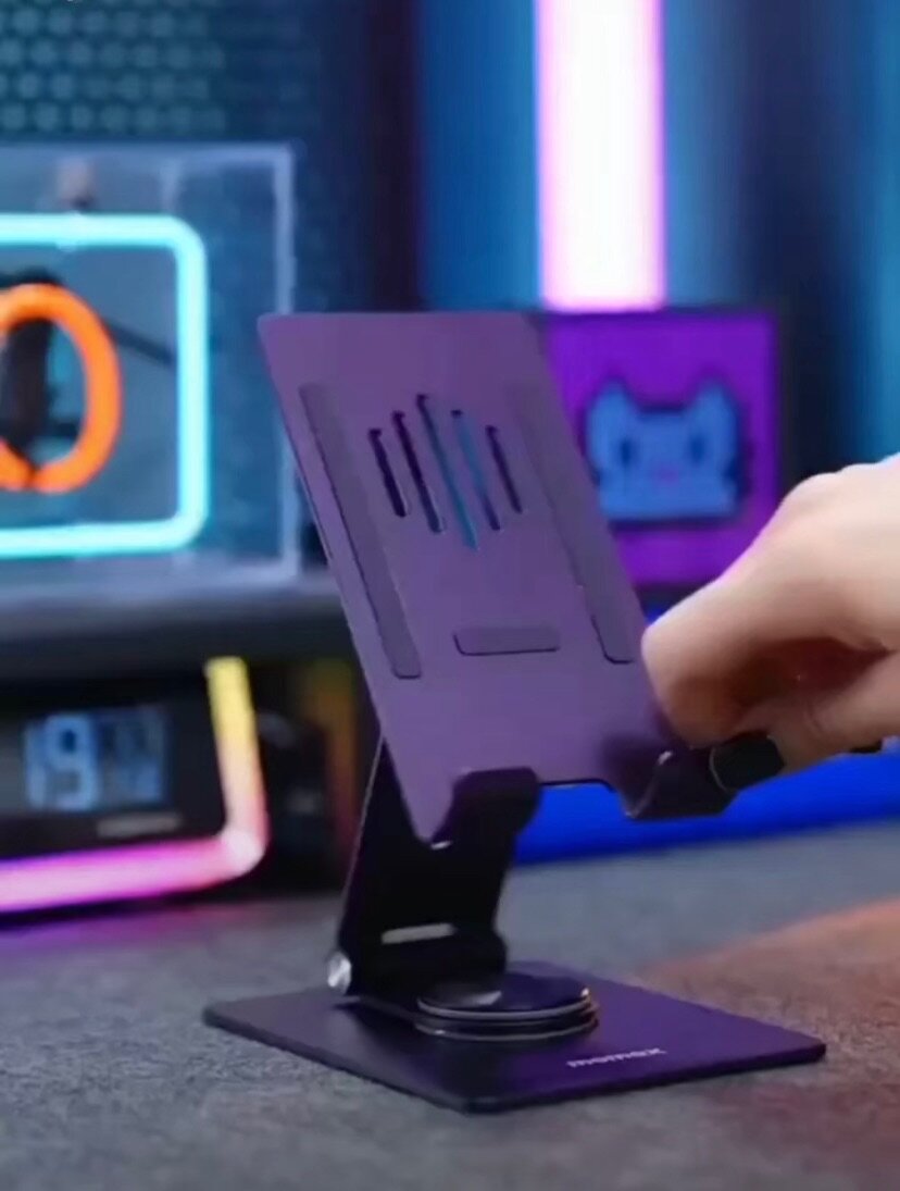 360 metallic phone and iPad stand