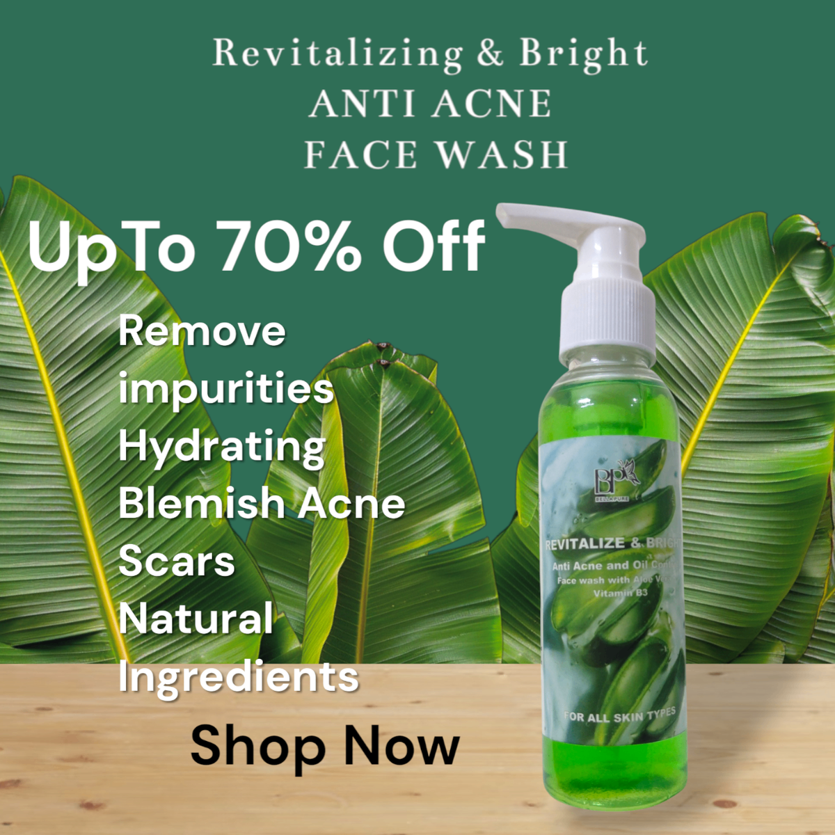 Bellapure Anti Acne Face Wash 120 ml