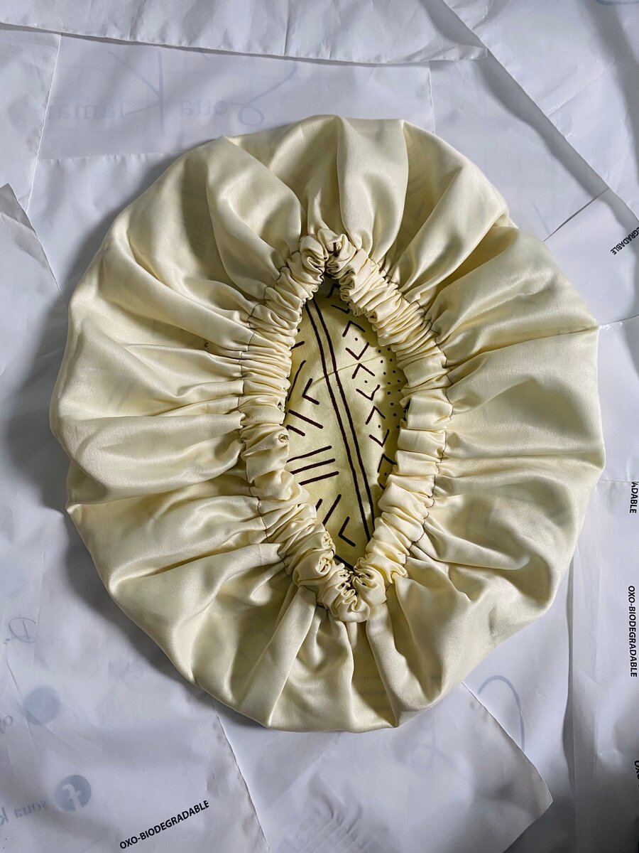 Bonnet mi-PAGNE-mi-SATIN (XL)