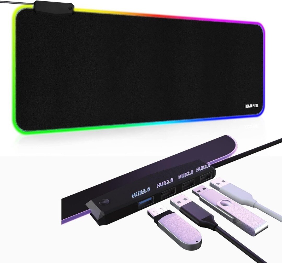 RGB Game Lighting Extra Large Mouse Pad