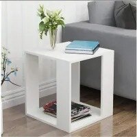 modern Sofa side table bedside table modern square end side table with storage shelf living room furniture