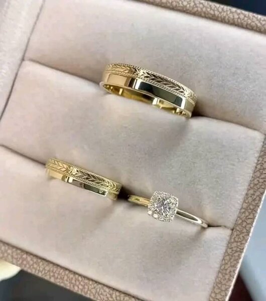 Ensemble Bagues en Or Élégant