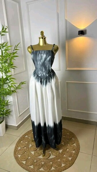 Robe longue tie-dye élégante