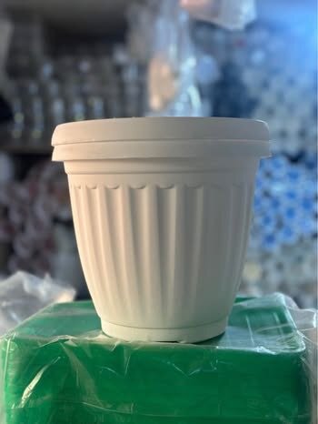 Pot de jardin blanc - 4,8 Litr