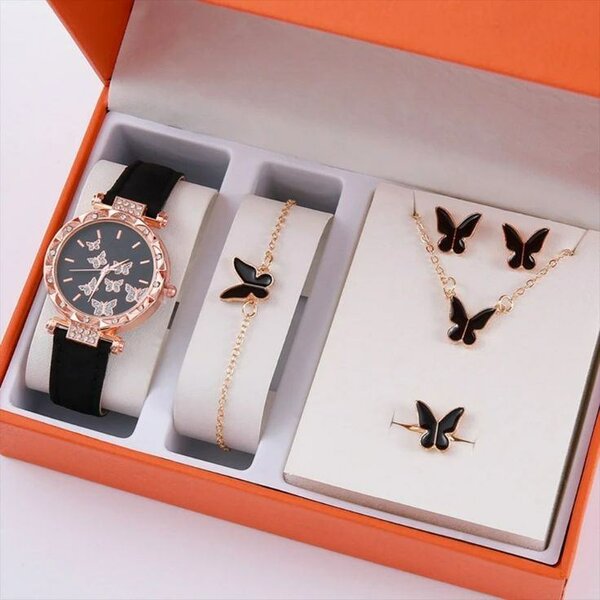 Ensemble Montre Bijoux Papillon