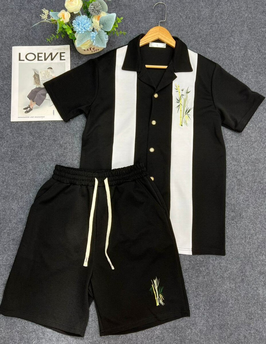 Ensemble chemise et short élégant