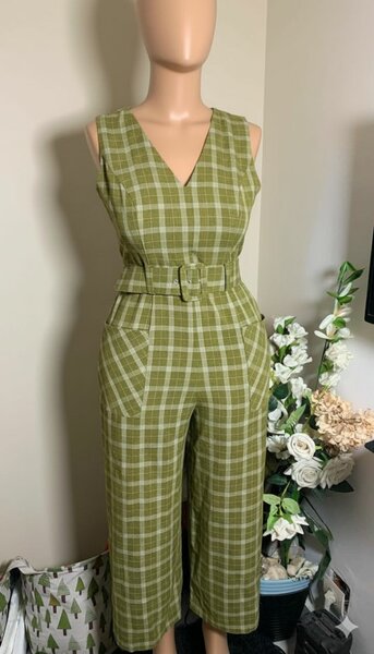 Combinaison à carreaux vintage