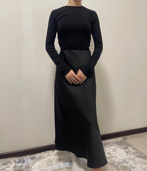 Атласная юбка