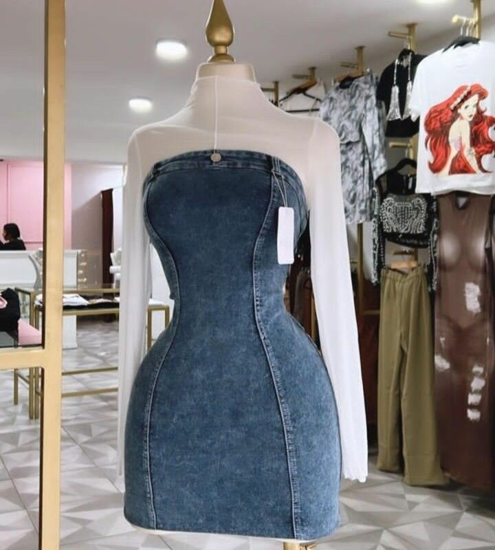 Robe en jean tendance
