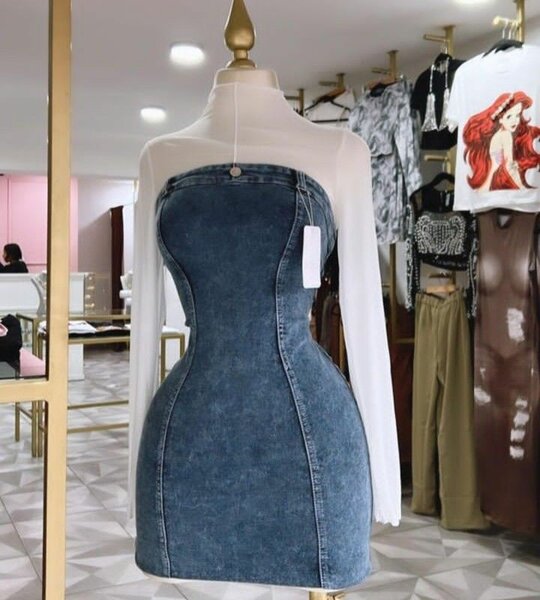 Robe en jean tendance