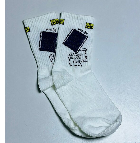 Chaussettes blanches Drôle