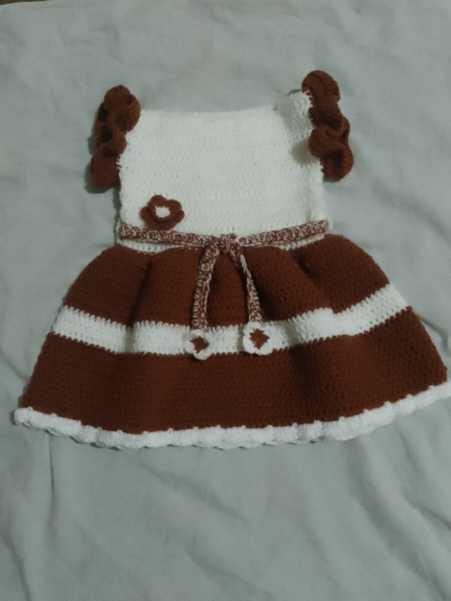 Ensemble robe bébé tricot