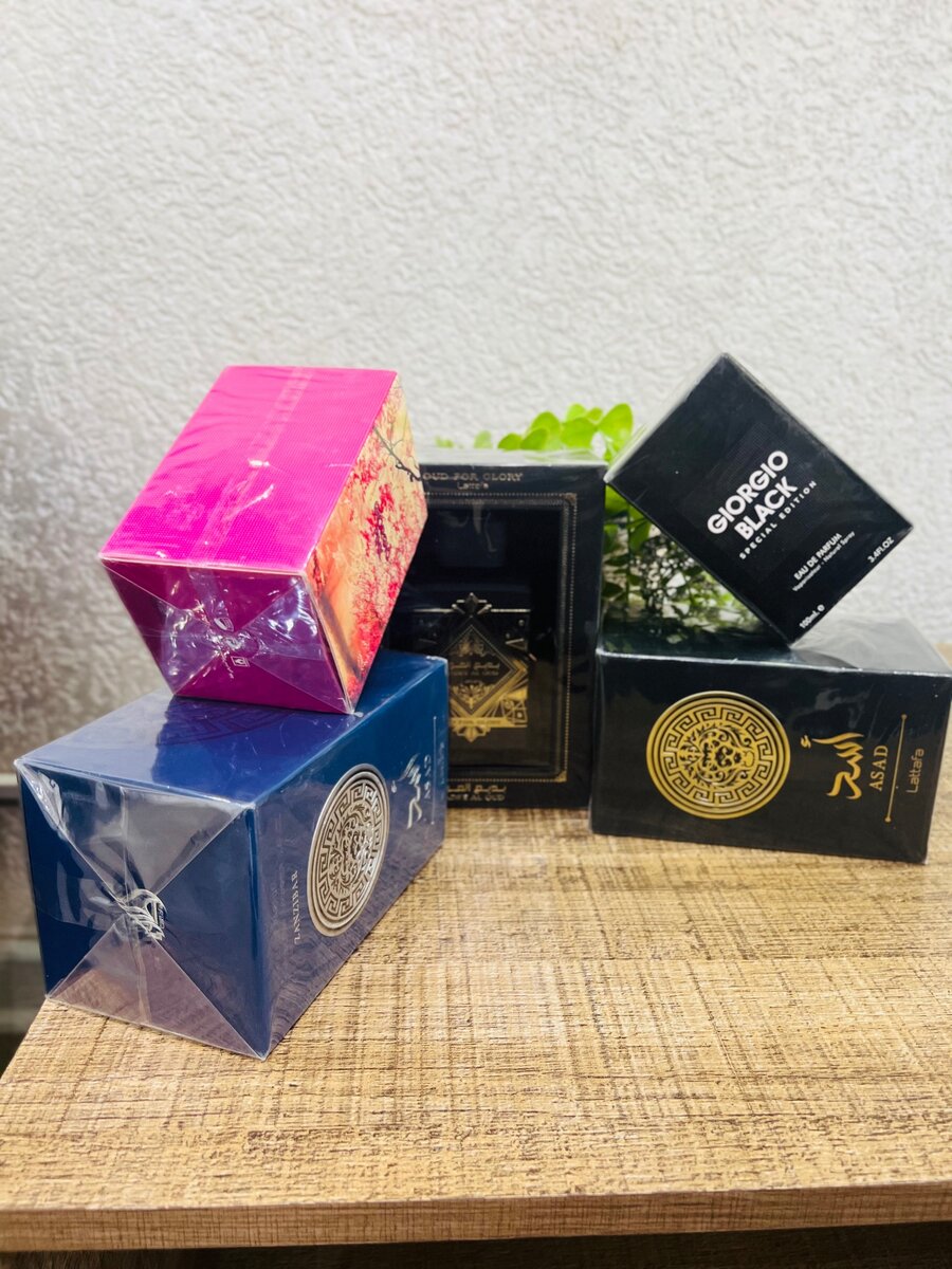 Skincare products and Arabic perfumes