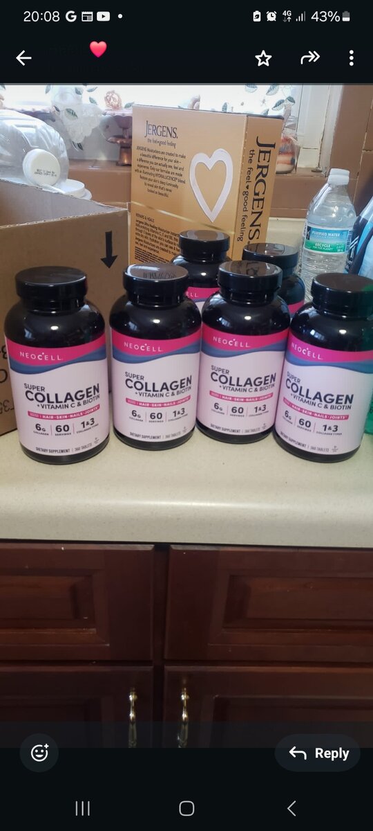 Super Collagen, vitamin c and biotin
