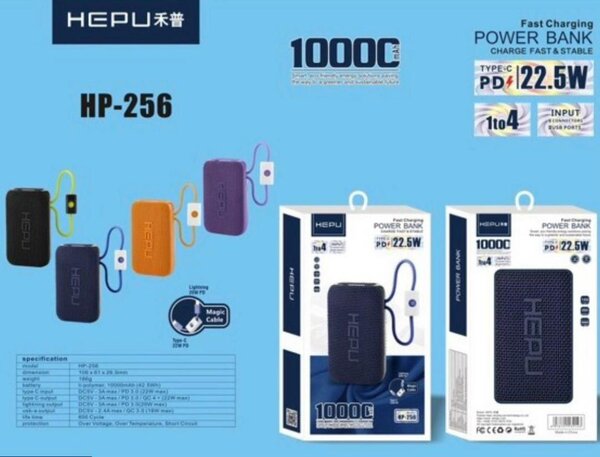Chargeur Portable 10000mAh HEPU