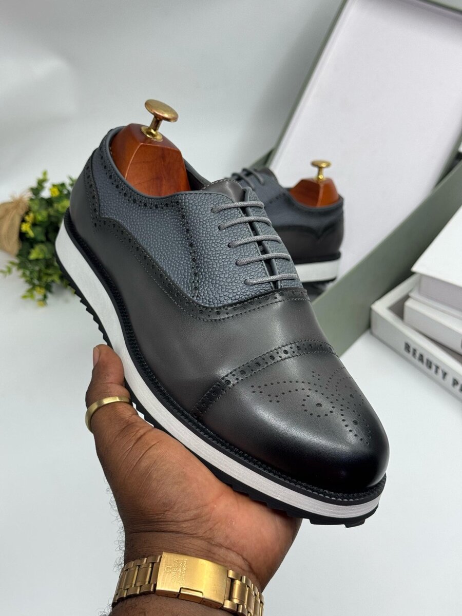 BERLUTI GREY AND WHITE