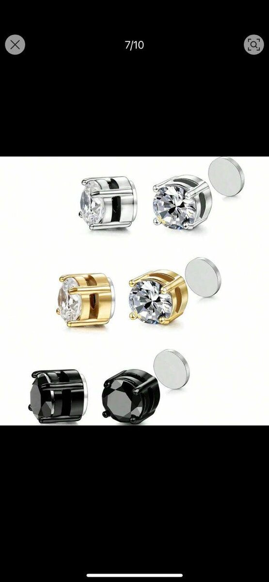 Boucles d'oreilles magnétiques élégantes