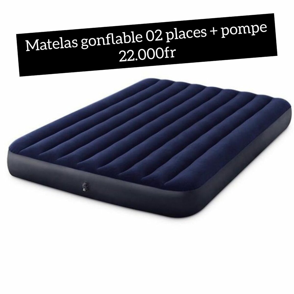 Matelas gonflable 2 plc+ pomp