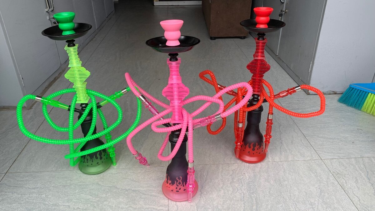 Hookahs or shisha bongs
