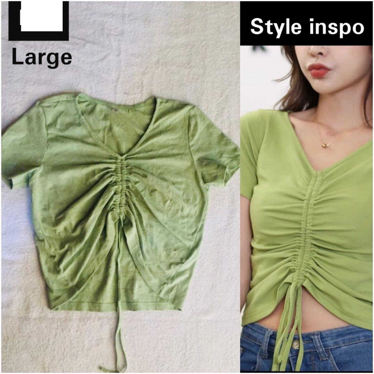 Salaula crop tops and tops