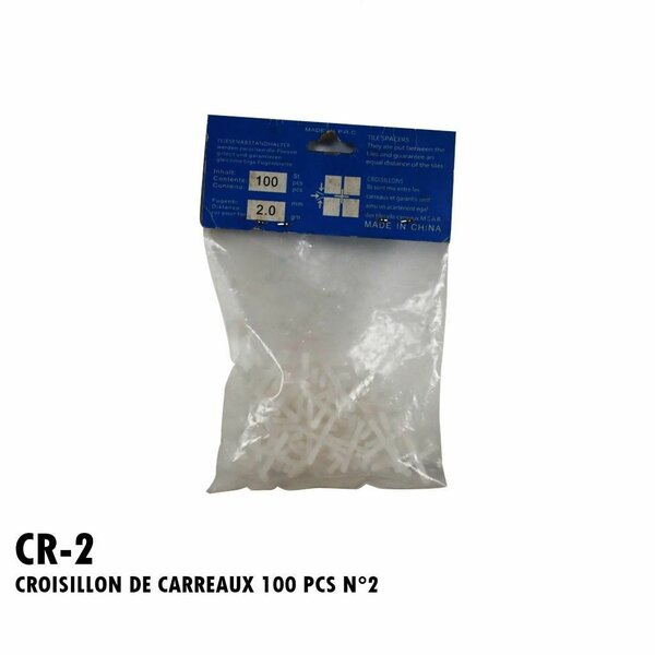 Croisillons de Carrelage 100 pcs