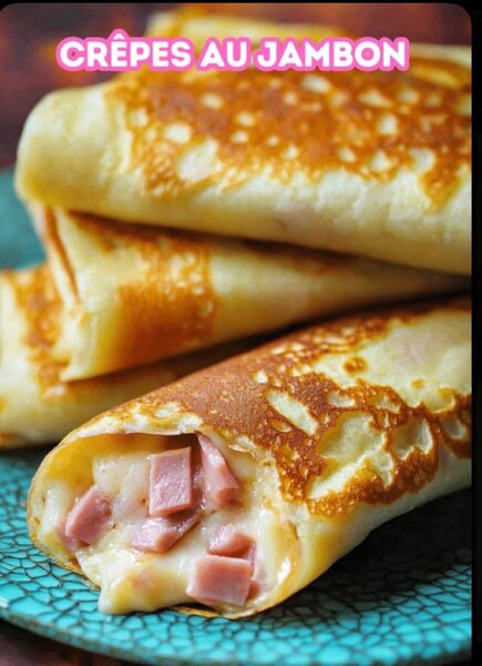 Crêpe salé  jambon, poulet etc