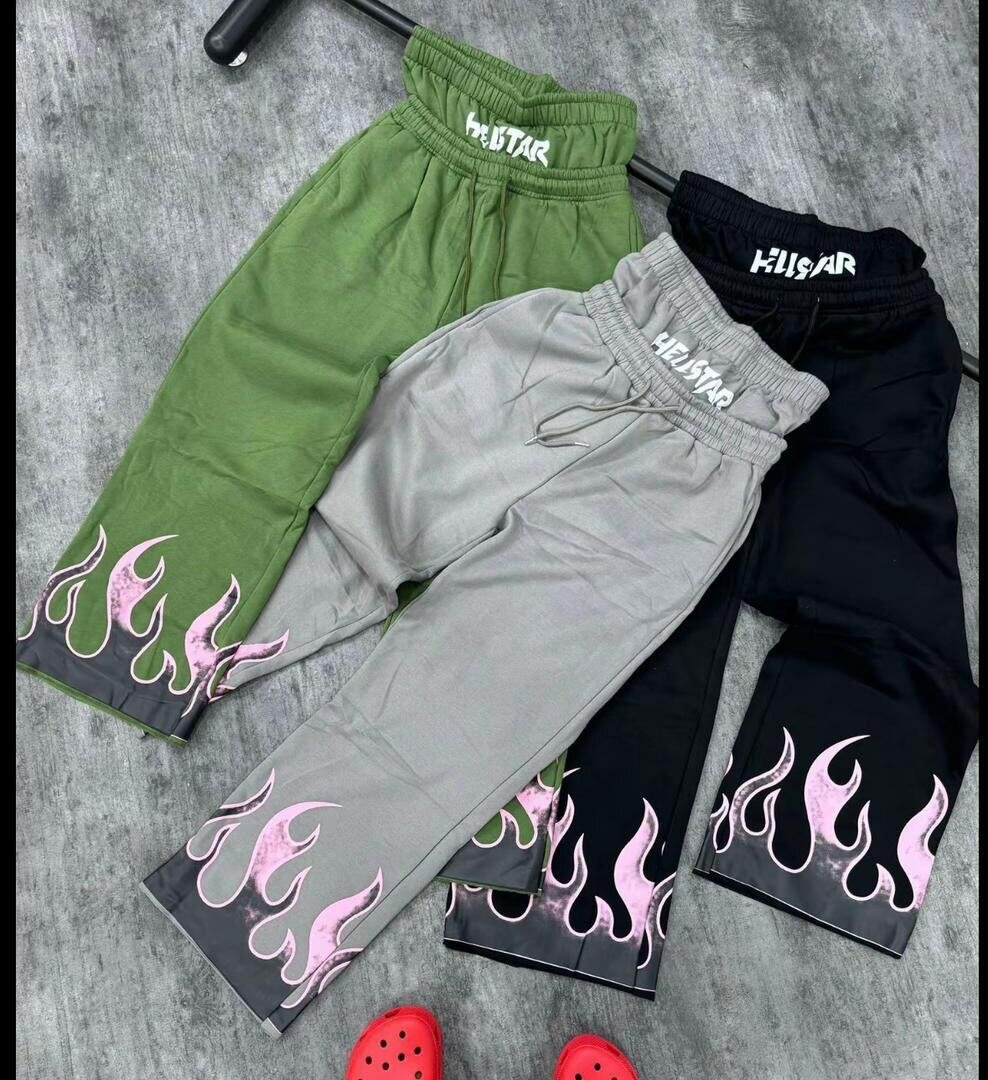 Pantalons jogger à flammes