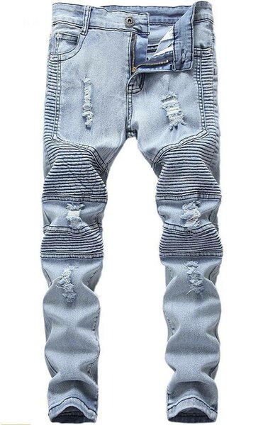 Jean Moto Slim Fit Homme