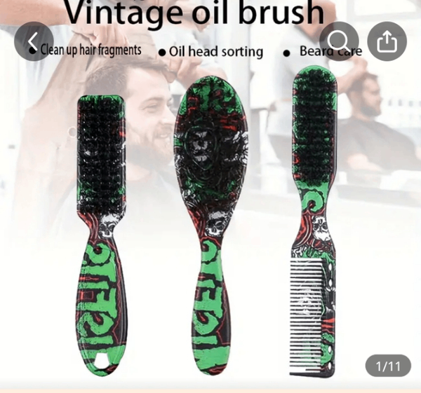 Ensemble Brosse à Barbe Vintage
