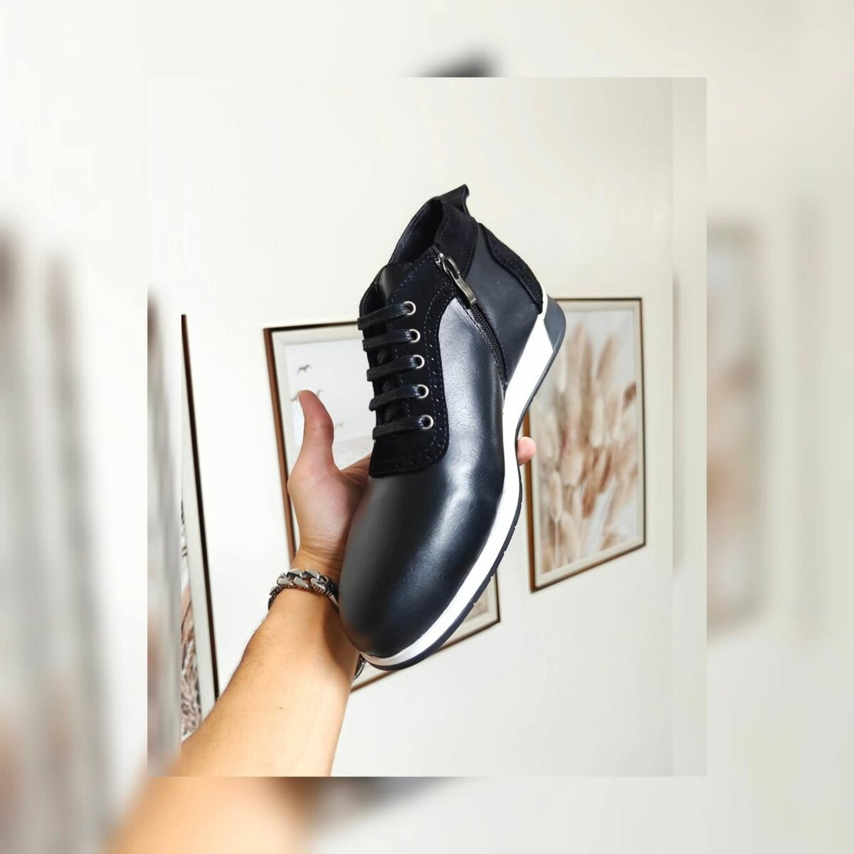 Baskets en cuir élégantes