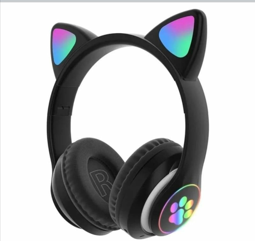 Casque Audio Lumières LED Chat