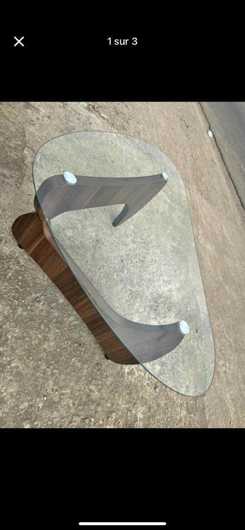 Table basse en verre moderne