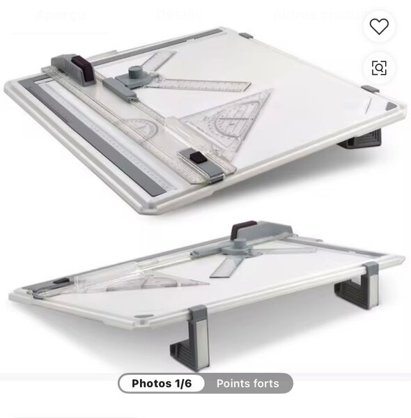 Table à dessin A3 ajustable