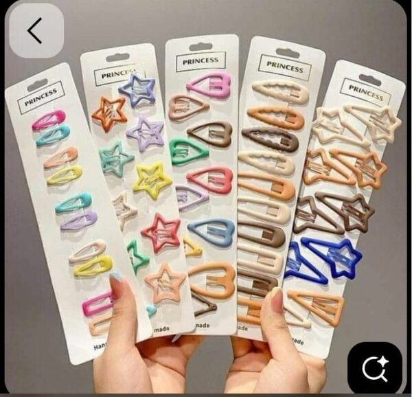 Pinces à cheveux colorées