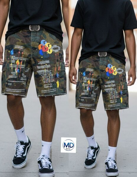 Shorts camouflage tendance