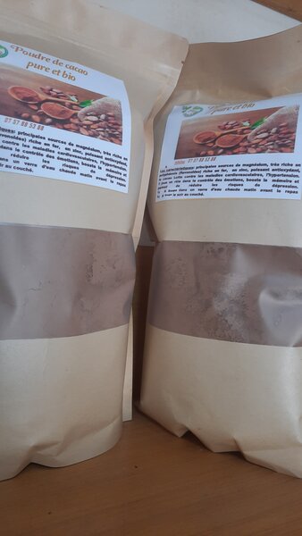 Poudre de cacao bio pure 1kg