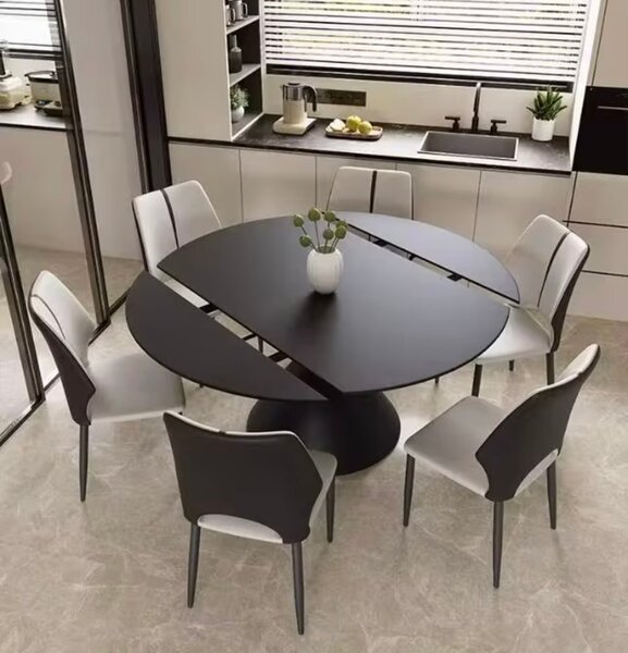 Table ronde extensible moderne