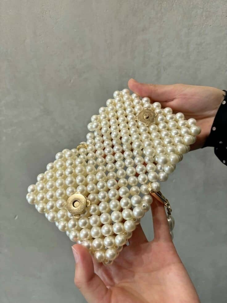 Portefeuille en perle
