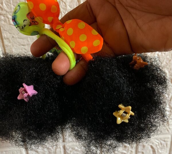Mini Afro Ponytails