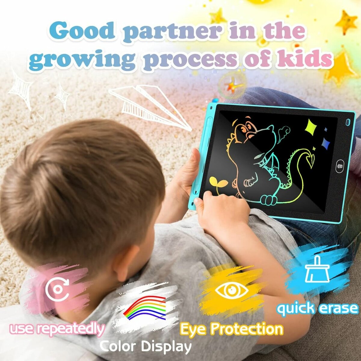 6.5" & 8.5" Colorful LCD Writing Tablets for Kids