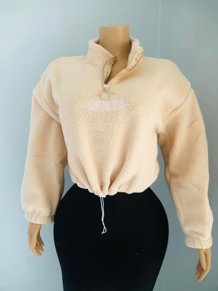 Women's beige sweatshirt