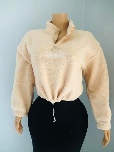 Women's beige sweatshirt