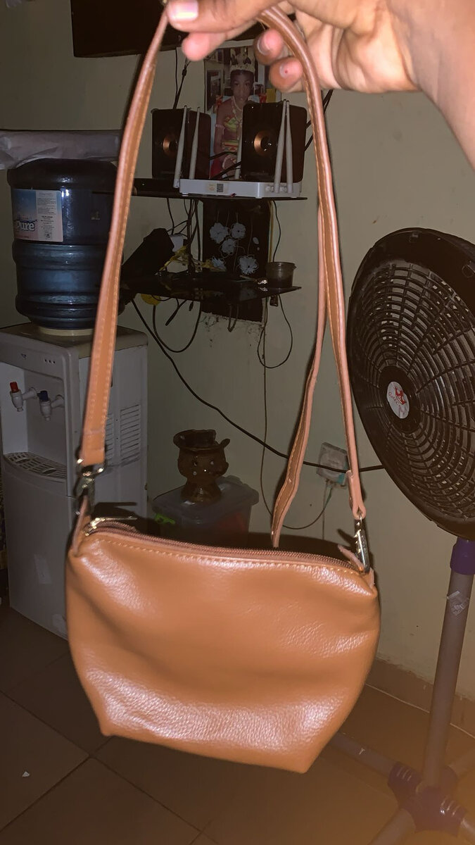 Sac en cuir marron chic