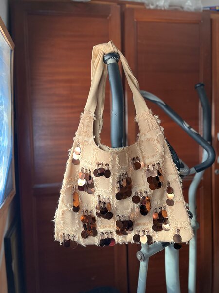 Sac à main bohème à paillettes