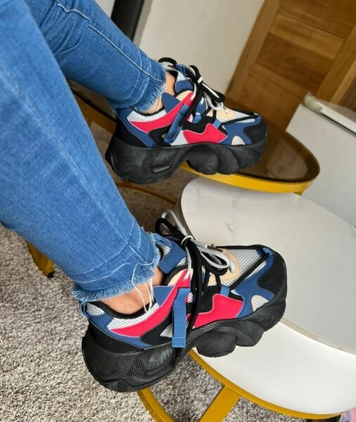 Sneaker tendance multicolores