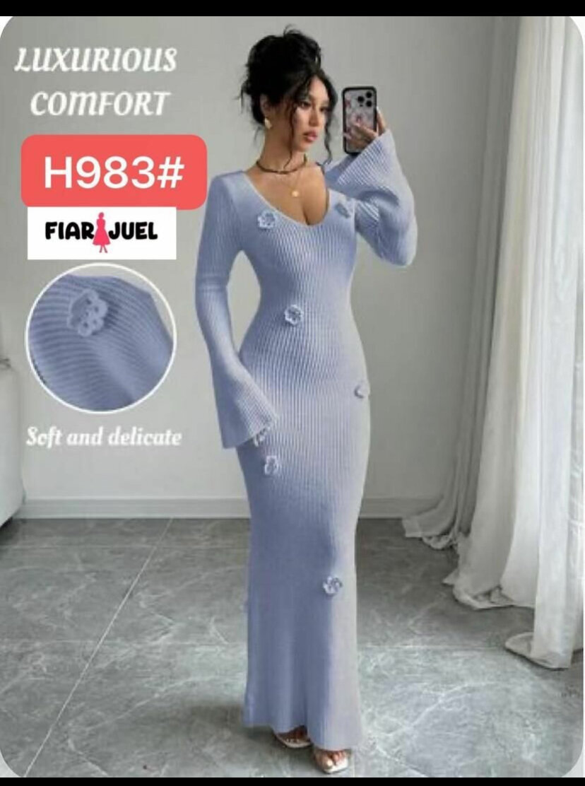 Robe Longue Tricot Douce