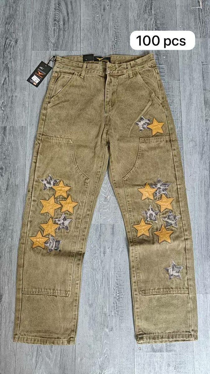 Jeans avec Patchs Créatifs