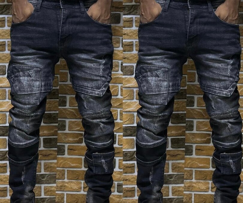 Jeans cargo décontractés homme