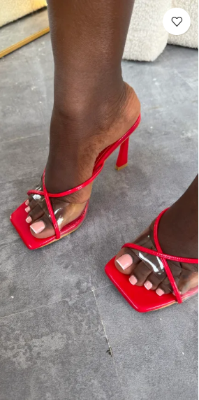 Ellesmere Red Cross Strap Clear